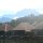Mount Kinabalu über den Wasser-Bungalows vom Hotel Gayana Marin