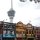 'Kuantan188'-Turm über den alten bunten Shop-Häusern