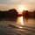 Sonnenaufgang über der Donau
