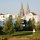 von weitem sieht man die Kathedrale von Regensburg