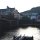 Blick am späteren Abend über die Mosel zum Ortsteil Kues