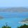 Blick vom Wesley Hill auf Guana Island