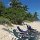 letzter Tag bei Sonne am Strand vor unserem Bungalow