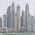 Dubai Media City von der Marina aus gesehen