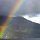 Regenbogen am Morgen vor unserem Bungalow
