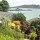 Blick von der Terrasse von unserem Hotel-Bungalow