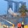 es wird Nacht in Singapur