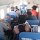 vollgestopft wie in einer Sardinenbüchse starten wir zum Flug zu den Virgin Islands