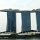 das Sands-Hotel von der Marina Bay aus gesehen