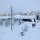 Restaurant am Fuss der 400 Meter hohen Skiberge