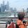 Blick vom Bus auf Marina-Bay + Bay-Tribüne