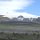 Lupinen-Feld vor dem Eis des Vatnajökull-Gletschers