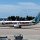 die B737 der Caribbean Airlines auf dem Airport in Sint Maarten
