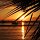 Sonnenuntergang vor Nevis