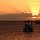 Sonnenuntergang vor Nevis