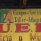 Moron Schild der Werkstatt im Museum 'Central Patria o Muerte'