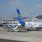 Flug von Holguin nach Europa zurück <br />Condor-Flieger auf dem Flughafen Frankfurt