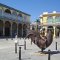 Habana Vieja <br />berittener Hahn auf der 'Plaza Vieja'
