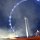 Singapore-Flyer im Dunst des Feuerwerks