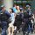 schwer bewaffnete Sicherheits-Polizei