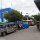 Bus- und Trike-Sammelplatz in Lamut