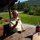 auch wir geniessen die Sonne beim Mittagessen
