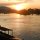 Sonnenuntergang über dem Mekong