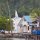 Tauch-Pause bei einem christlichen Dorf
