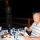 beim Diner am Vorabend