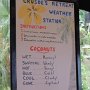 Meteo-Station in Fiji : wenn die Kokosnuss nass ist, regnet es ; wenn sie schwankt, windet es ; wenn sie heiss ist, scheint die Sonne usw.