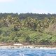 der Strand von Eua vom Fischerboot aus gesehen