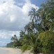 am Strand von Fafa-Island vor unseren Fales