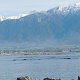 die Schneeberge sind nahe bei Kaikoura