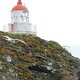 der Leuchtturm auf der Spitze der Halbinsel