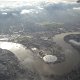 Sportstadion im Flussbogen der Themse bei London<br />					