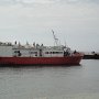 die Fähre von Tongatapu nach Eua, im Hafen Nafanua von Ohonua<br />					
