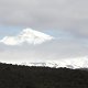 Mt. Ngauruhoe, ein schneebedeckter Vulkan